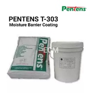 PENTENS T-303 (35KG SET) TWO-PART, DAMPPROOF COATING MOISTURE BARRIER FOR CONCRETE, MORTAR AND STONE