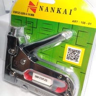 NANKAI 4 - 14 MM STAPLES TEMBAK STAPLER TEMBAK GUN TACKER HEKTER TEKER GUN JEPRET PASANG JOK KULIT M