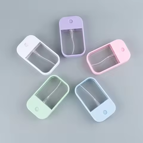 Apple Spray Card Bottle 45ML Portable Color Card Plastic Perfume Bottle Mobile Phone Shape Alcohol S