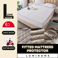 [LUMIHOME] High Quality Premium Padded Mattress Protector With Elastic Bands Mattress Topper Protector Bed Protector