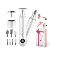 Electric Foot Callus Remover and Nail Drill 2 in 1 Rechargeable Electric Foot File 15 Adjustable Spe