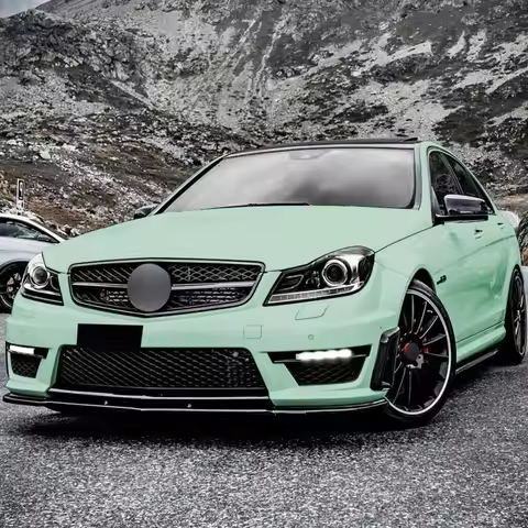 For 2011 12 13 2014 Mercedes Benz C Class W204 S204 C63 AMG Car Diffuser Spoiler Blade Body Kit Guar
