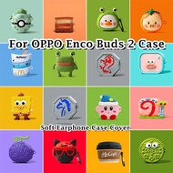 READY STOCK! For OPPO Enco Buds 2 Case Tide Cool Cartoon Series Soft Silicone Earphone Case Casing Cover NO.2