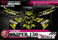 Sniper 150 decals / sticker Version 1