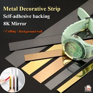 3M Mirror Background Wall Sticker Self-adhesive Mirror Wall Sticker Ceiling Edge Strip Sticker