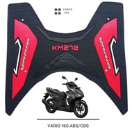 KM272 ALAS PIJAKAN KARPET MOTOR HONDA VARIO 160 ABS/CBS BAHAN KARET PREMIUM ANTI LICIN