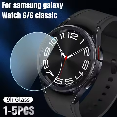 Tempered Glass Film for Samsung Galaxy Watch 6 40mm44mm Anti-Scratch Clear Screen Protector for Gala