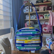 出口日單新幹線消卡通單肩書包隨身背包旅遊包校園可背23*20*10cm