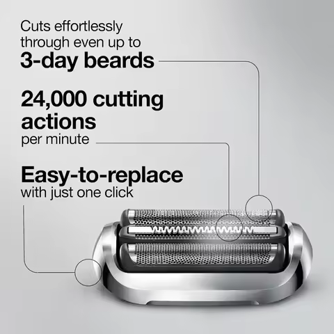 73S Replacement Foil Head Compatible with Braun Series 7 Electric Shaver 7020s, 7025s, 7085cc, 7027c