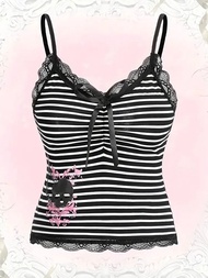 Punk Hip Hop Rock vintage Womens Sleeveless Camisole Gothic Emo Girl Harajuku Y2K Fashion Lace Stree