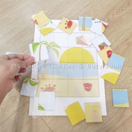 Montessori Puzzle Early Learning Busy Bag Book SPuzzle