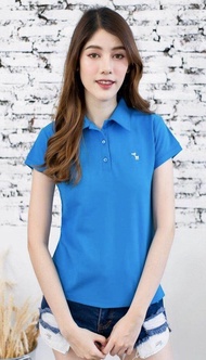 เสื้อโปโลสีฟ้าครามเข้ม เสื้อPolo(เลื่อนดูขนาดของแต่ละsizeได้ในรูปที่2และช่องรายละเอียด