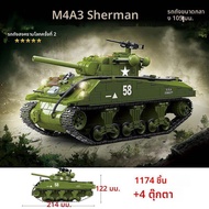 WW2 ทหารคลาสสิกรุ่น Tiger Leopard KV-1 KV-2 IS-2 Heavy Tank Collection Building Blocks อิฐของเล่นสํา