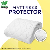 ECOlux - Hotel Grade MATTRESS PROTECTOR (Microfiber fabric quilted) - Washable, Protection &amp; Comfort