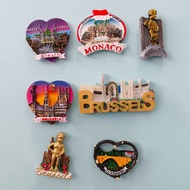 Europe Belgium Luxembourg Denmark Fridge Magnet Personalized Tourist Attractions Magnetick Refrigera
