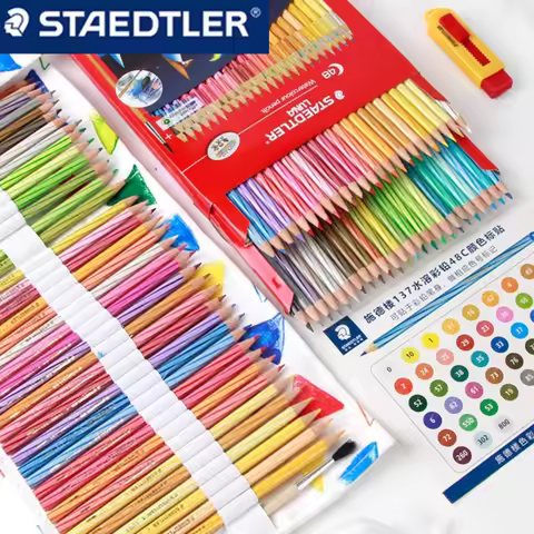 German STAEDTLER Wooden Colored Pencils Water-soluble for Painting Drawing Students Professional Sch