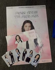 FAYE PERAYA 日本fanmeet 親簽海報 小卡 紀念票