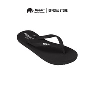 Fipper Slim Selipar Getah Black - Fipper Slim Rubber Slipper Black