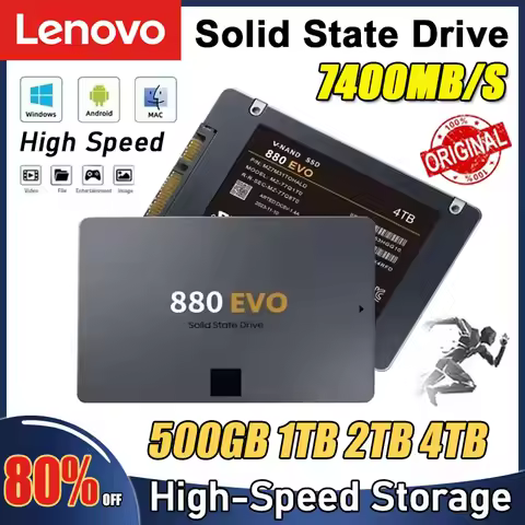 Lenovo New SSD 880 EVO 2TB 4TB Internal Solid State Drives Hard Disk SATA 3.0 MLC 2.5 Inches for Lap