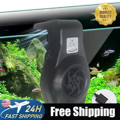 Aquarium Cooling Fan with Speed Controller Mini Aquarium Chiller Aquarium Fan Suitable for Freshwate