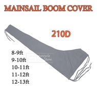 210D Sail Cover Mainsail Boom Cover Boat Cover For 8-9Ft 10-11Ft Waterproof Anti UV Sunshade Dustpro