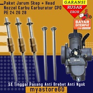 Skep Needle Package Set Head Nozzle Carburetor Carburetor CPO PE 24 26 28 Skep Set Head Skep Keihin 