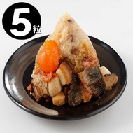 【華得水產】東港蒲燒鰻魚干貝粽5粒組(180g/粒)(端午節/肉粽)