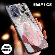 HP Realme C35 Glass Softcase - Casing Realme C35hp - Case Realme C35hp - Realme C35 Softcase [H19]