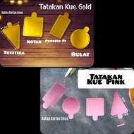 5pcs Mini Cake Coasters Mini Cake Mats Mini Cake Coasters Mini Cake Coasters Gold Cake Coasters Pink