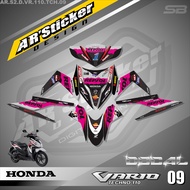 Decal Stiker VARIO 110 TECHNO KARBU 2009 - 2013 - Skotlet Motor Full Body Vario Techno 110 Desain Va