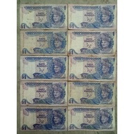 MALAYSIA 1 DOLLAR 1986 ( RM 30 10 PCS )