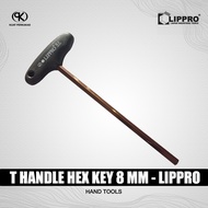 LIPPRO T handle hex key 8mm Hex L key 8 mm Model T