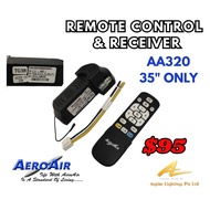 AEROAIR Ceiling Fan AA320 35" Only REMOTE CONTROL & RECEIVER & BRACKET SG Seller