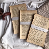 10 PCS Vintage Novel Paper Kertas Novel Kertas Vintage Journaling