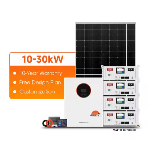 Kevolt Hybrid Complete Solar Kit Solar System 10KW 20KW 30KW Solar Panel With Battery and Inverter