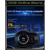 OBD2 GPS F9 Car Display meter Car OBD2 Gauge HUD 8 languages auto diagnostic tool English Version Un