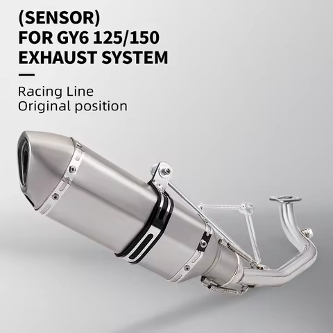 Motorcycle Exhaust Muffler Escape Connect Link Tube Middle Mid Pipe for GY6 125 GY6 150 125cc 150CC 