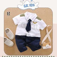 Baby Boy Party Clothes Jumper Romper Overalls for Boys Baby Boy Tuxedo LK273 Tie Vest Bow Tie Newbor