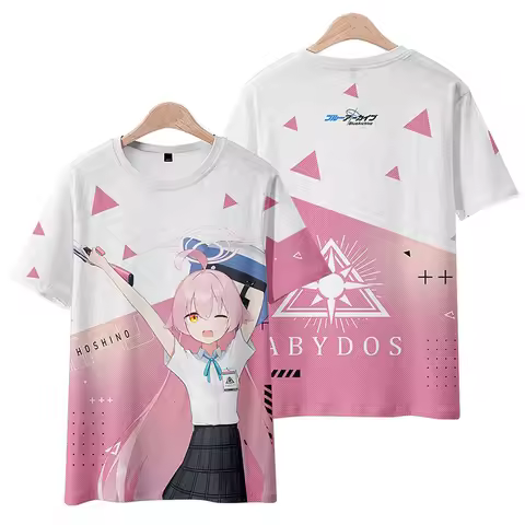 New Game Blue Archive T-shirts 3D Print Kids Anime Cartoon Tees Casual Men Women Short Sleeve T shir