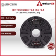 3DXTECH 3DXSTAT ESD PLA FILAMENT | ESD-Safe | 1.75mm | 750gm | FFF | Bambu Lab | Creality | Elegoo