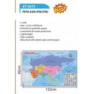 PETA ASIA (POLITIK) MAP ASEAN KT-0075