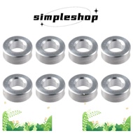 SIMPLE 8Pcs Damper Spacer Washer, Aluminium Alloy d2.6xD5x2 Shock Absorber Spacer, Portable Silver Tone Grommet Spacer Pads for RC Model Car