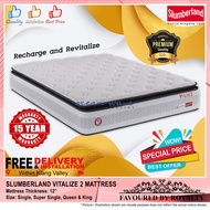 (PRE-ORDER) FREE DELIVERY PREMIUM QUALITY BEST BUY 12” SLUMBERLAND VITALIZE 2 MATTRESS (SIZE: 3FT / 3½FT / 5FT / 6FT)