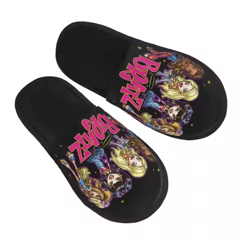 Bratz Rock Angelz House Slippers Women Soft Memory Foam Anime Animation Slip On Spa Slipper Shoes