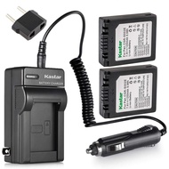 Battery (2 Pack) and Charger Kit for Panasonic CGA-S002 CGR-S002 DMW-BM7 and Panasonic Lumix DMC-FZ1