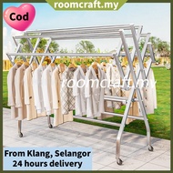 Foldable Clothes Hanger Clothes Drying Rack Penyidai Baju ampaian baju stainless steel Sidai Baju 曬衣