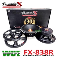 FORMULA-X เครื่องเสียงรถยนต์/ดอกลำโพงเสียงกลาง 8นิ้ว เฟสปลั๊ก กำลังขับ 300W/วัตต์ (150W RMS) วอยซ์ 1