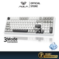 AULA F99 Customized Mechanical Keyboard 99 keys The 3 Mode Hot-swap Gasket Structure 8000mAh Battery