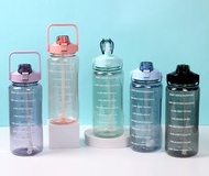 其他品牌 - 升級版 2000ml超大用量運動健身水瓶 水樽 水壺 (藍色)