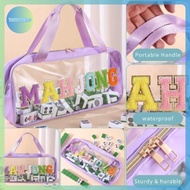AA Mahjong Tile Bag Waterproof Large Mahjong Tile Holder Portable Organizer Case For Business Studio